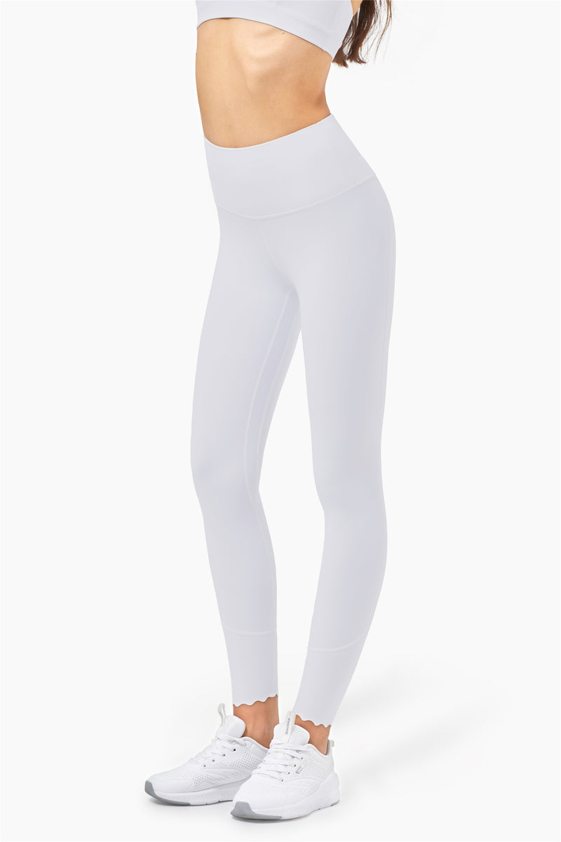 Fairy Scallop Hem High-Waist Legging