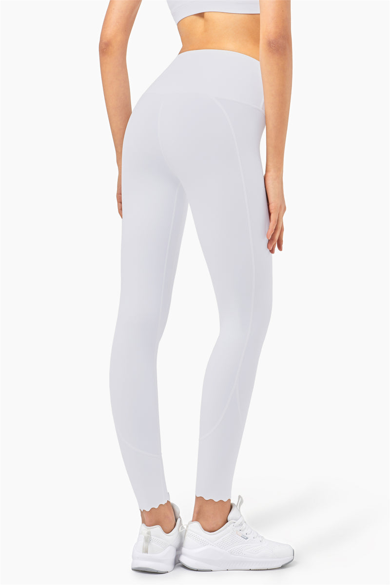 Fairy Scallop Hem High-Waist Legging