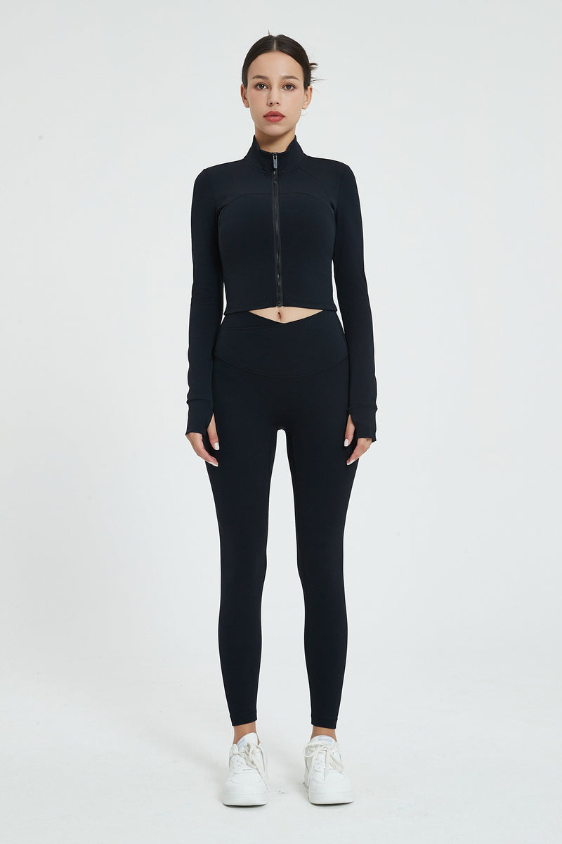 Evelyn Crop Zipper Jacket