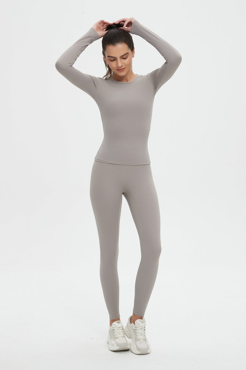 Abigail Long Sleeve Top & Legging 2 Piece Activewear Set