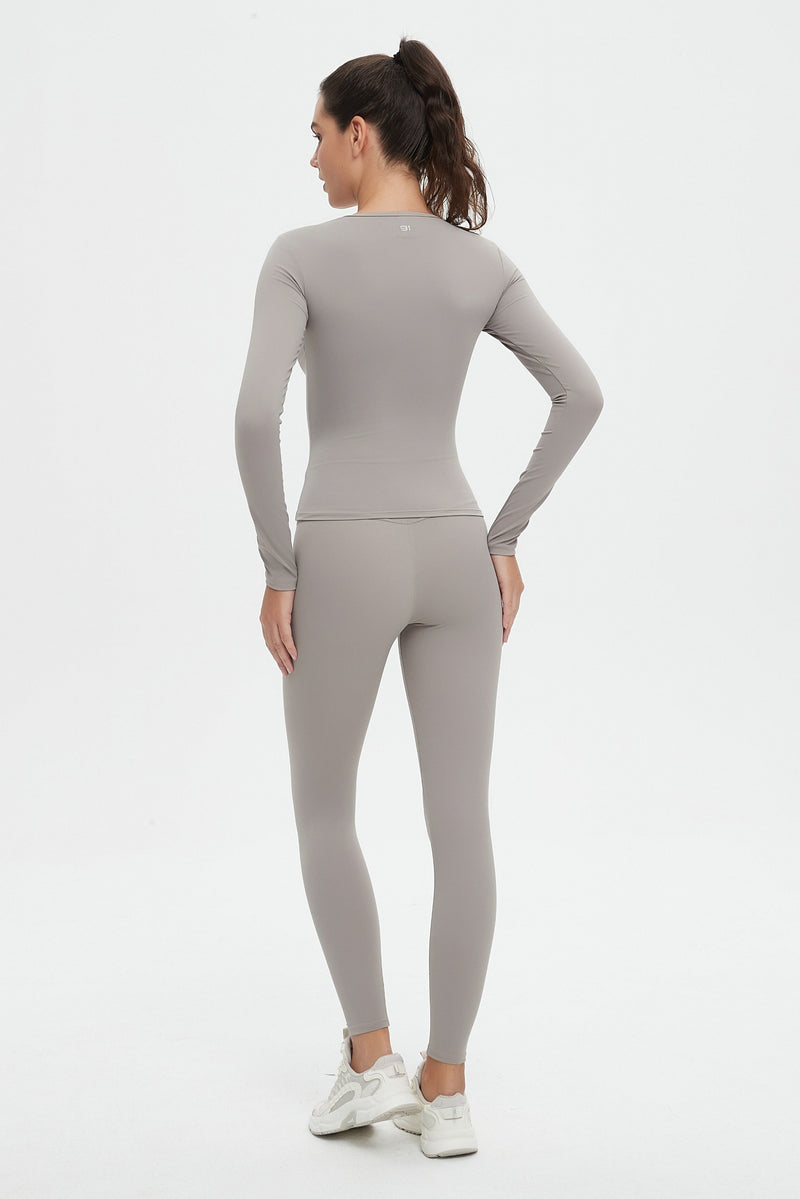 Abigail Long Sleeve Top & Legging 2 Piece Activewear Set