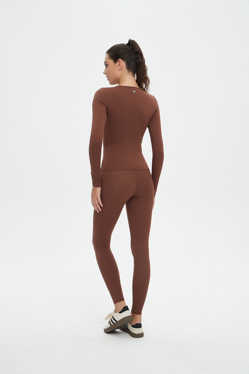 Abigail Long Sleeve Top & Legging 2 Piece Activewear Set