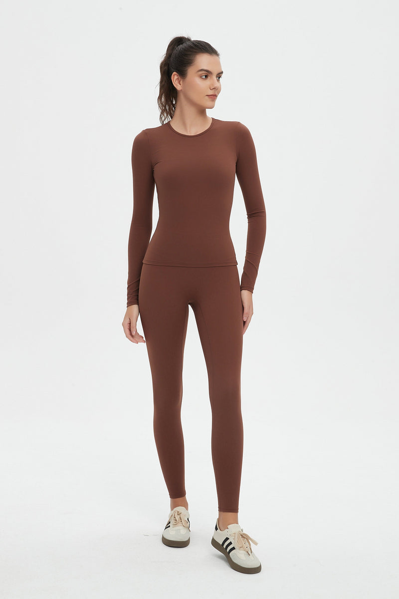 Abigail Long Sleeve Top & Legging 2 Piece Activewear Set