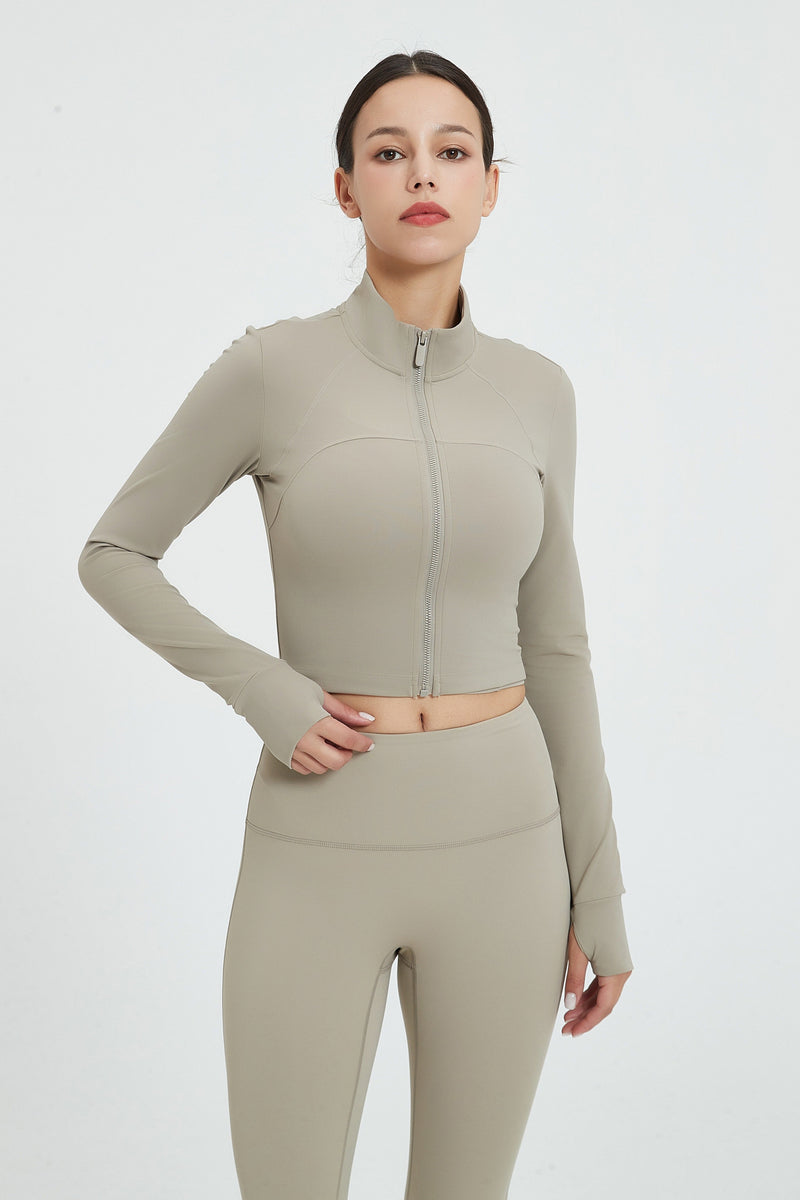 Evelyn Crop Zipper Jacket
