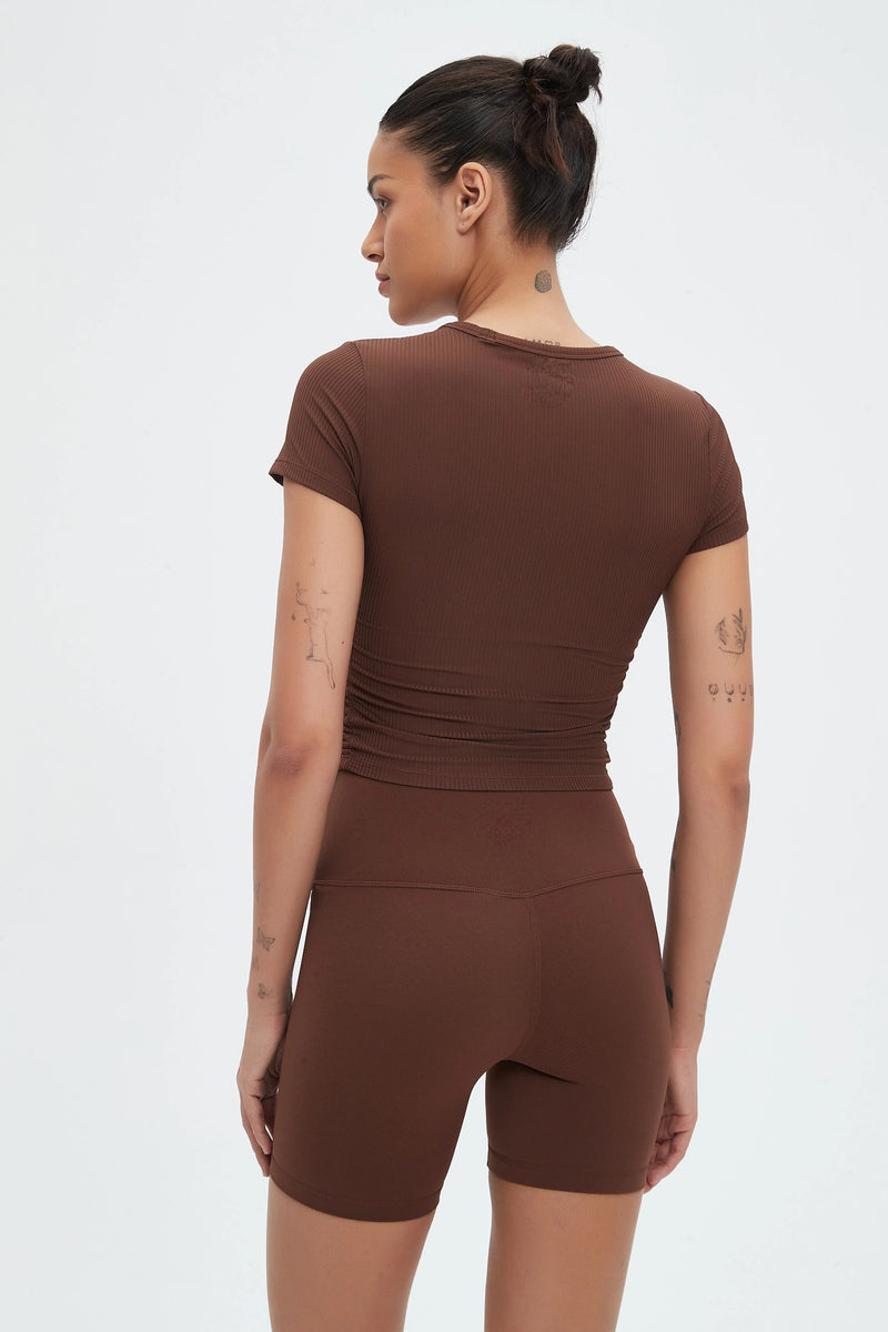 Luna High Waist Mid-Thigh Biker Short