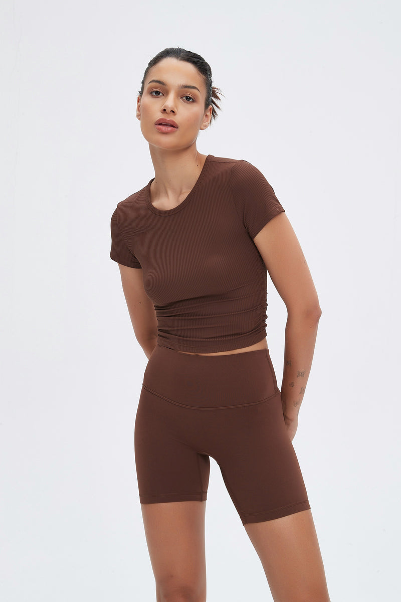 Luna High Waist Mid-Thigh Biker Short