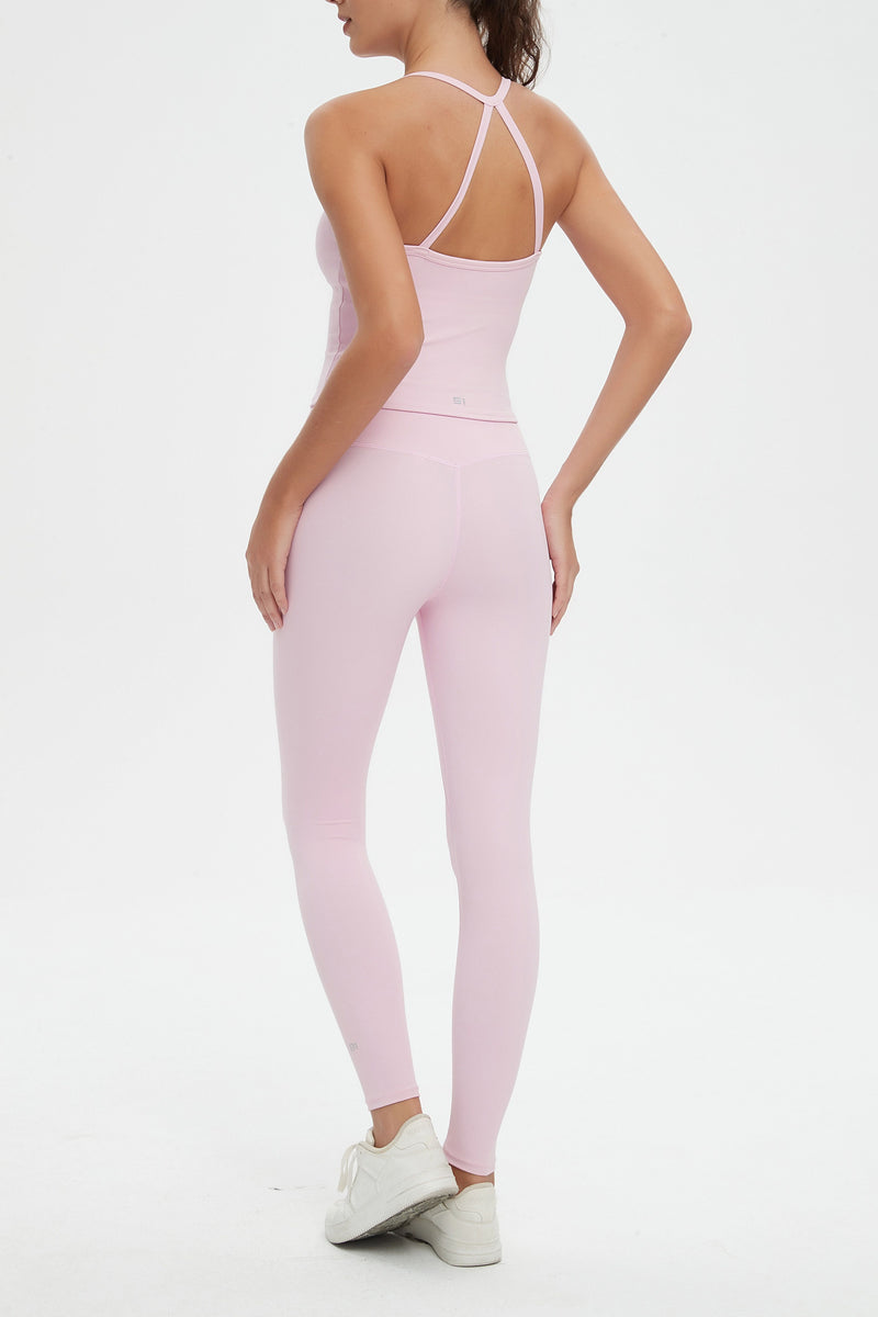 Vesper Halter Neck Sports Bra & Leggings Activewear Set