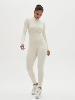 Hannah Long Sleeve Zipper Bodysuit