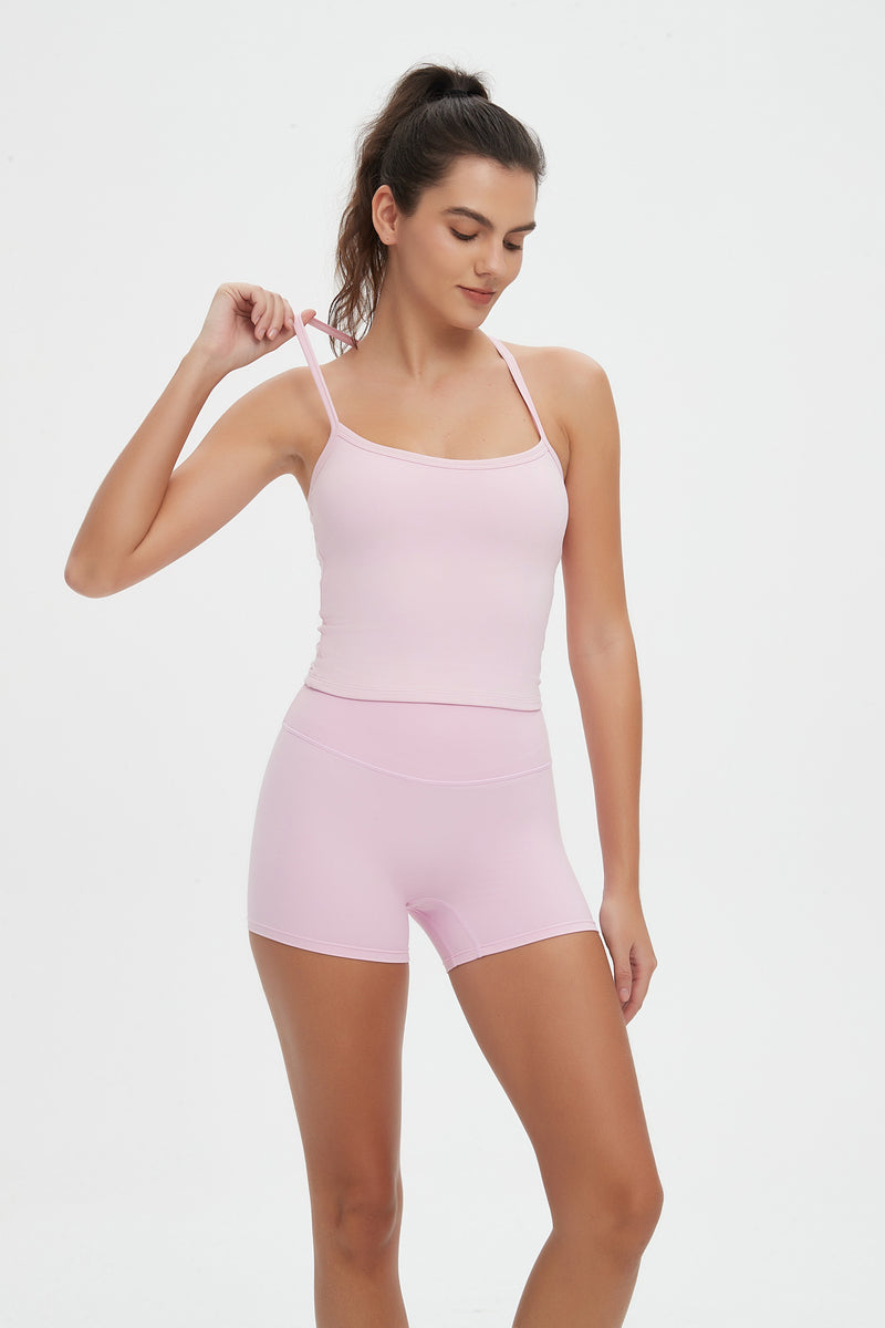 Vesper Halter Neck Sports Bra & Short Activewear Set
