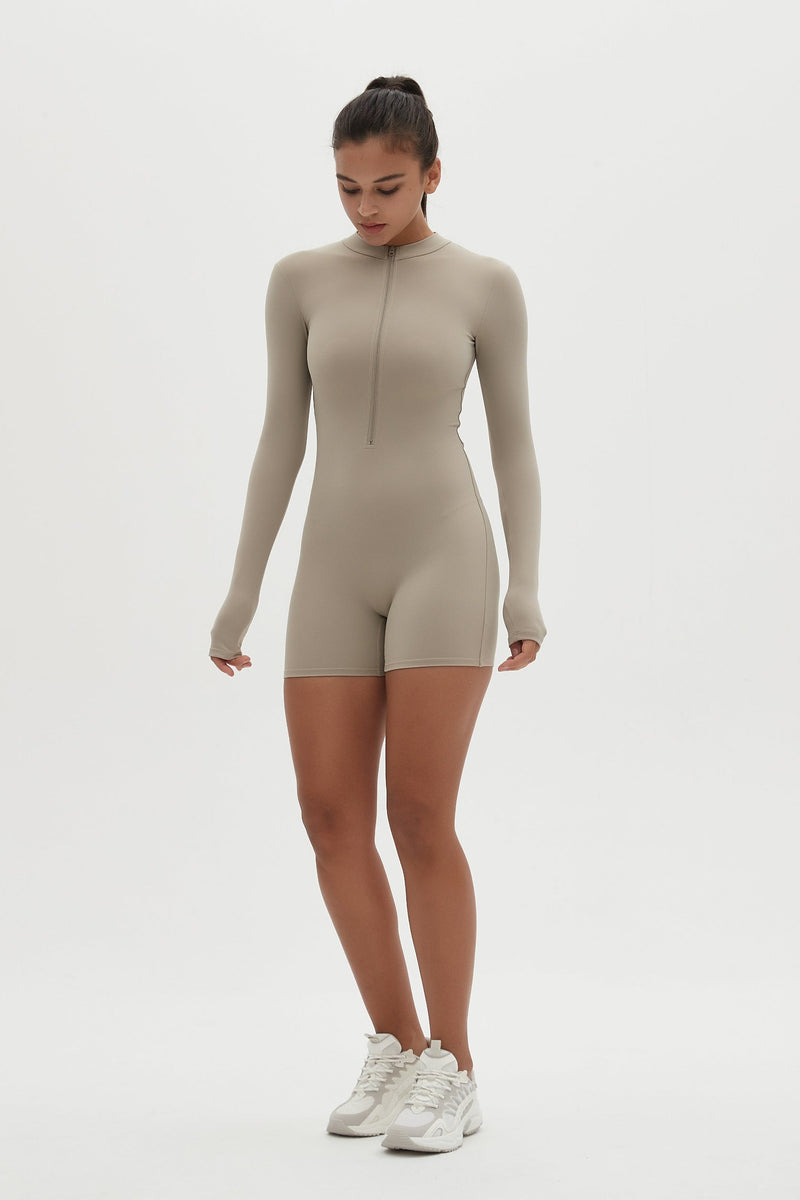 Jenni Long Sleeve Zipper Bodysuit