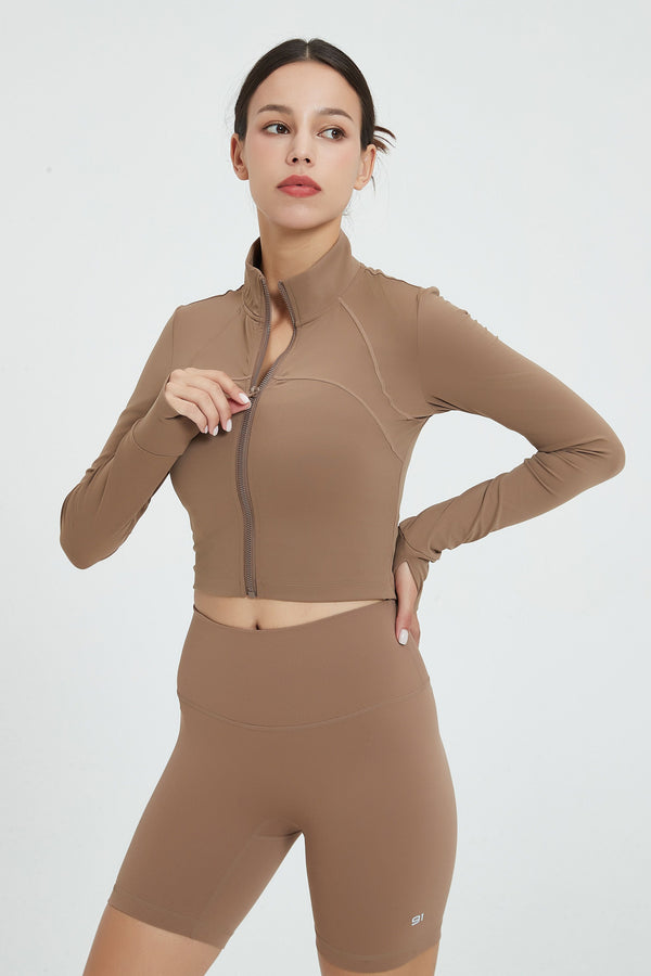 Evelyn Crop Zipper Jacket