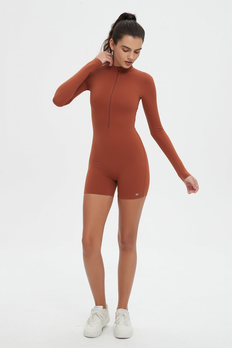 Jenni Long Sleeve Zipper Bodysuit