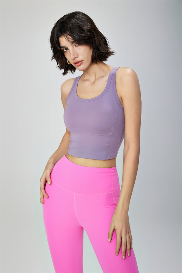 Zoe Dynamic Longline Molded Cup Sports Bra Active Top