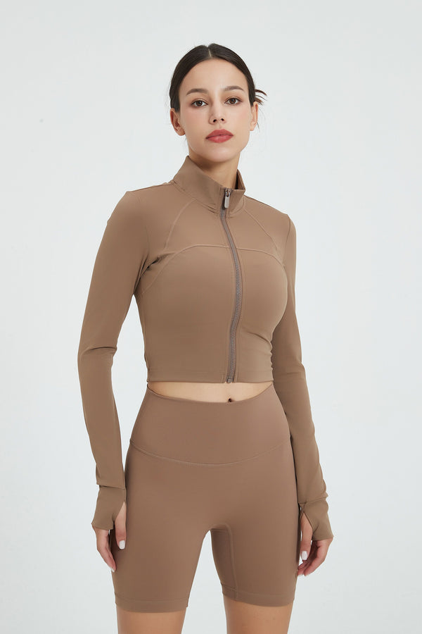 Evelyn Crop Zipper Jacket