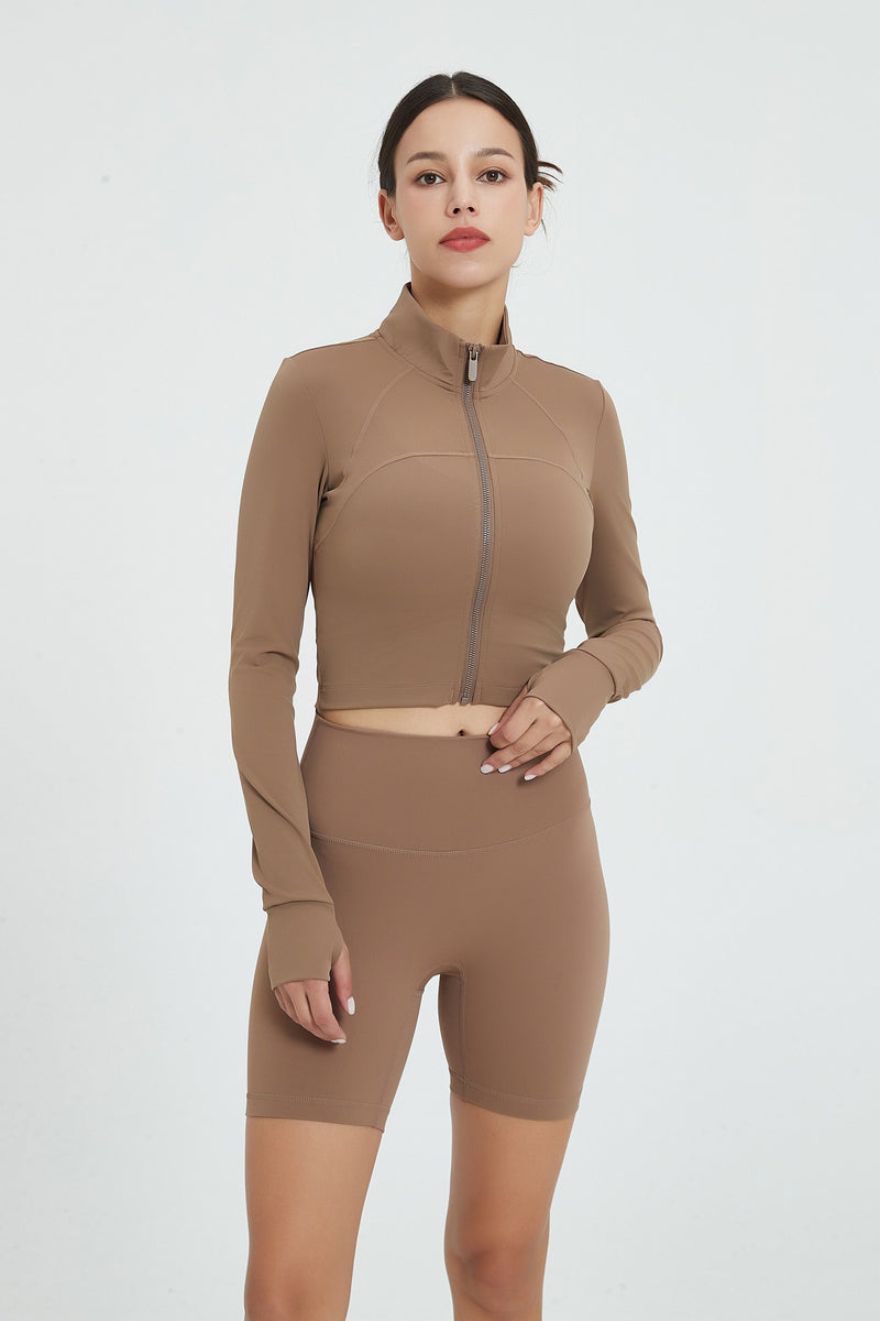 Evelyn Crop Zipper Jacket