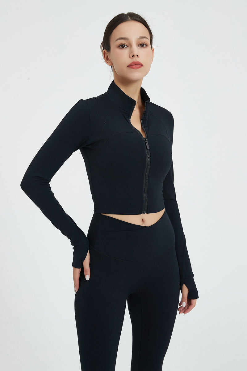Evelyn Crop Zipper Jacket