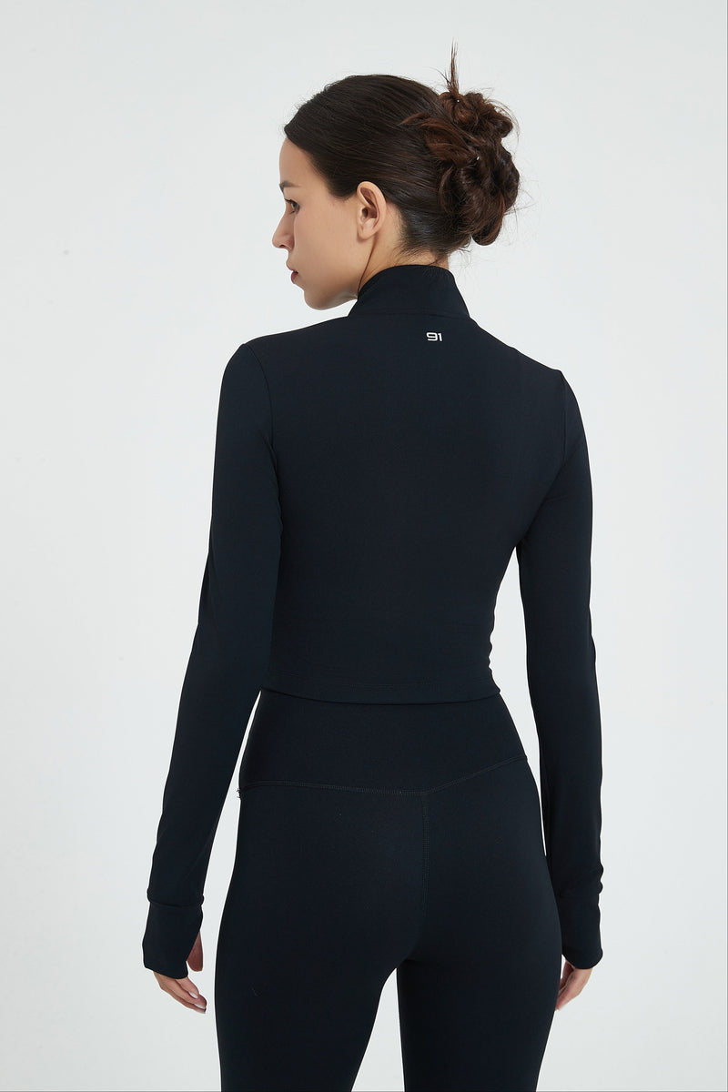 Evelyn Crop Zipper Jacket