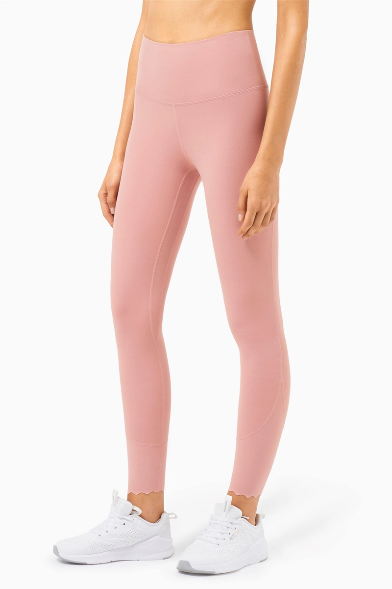 Fairy Scallop Hem High-Waist Legging