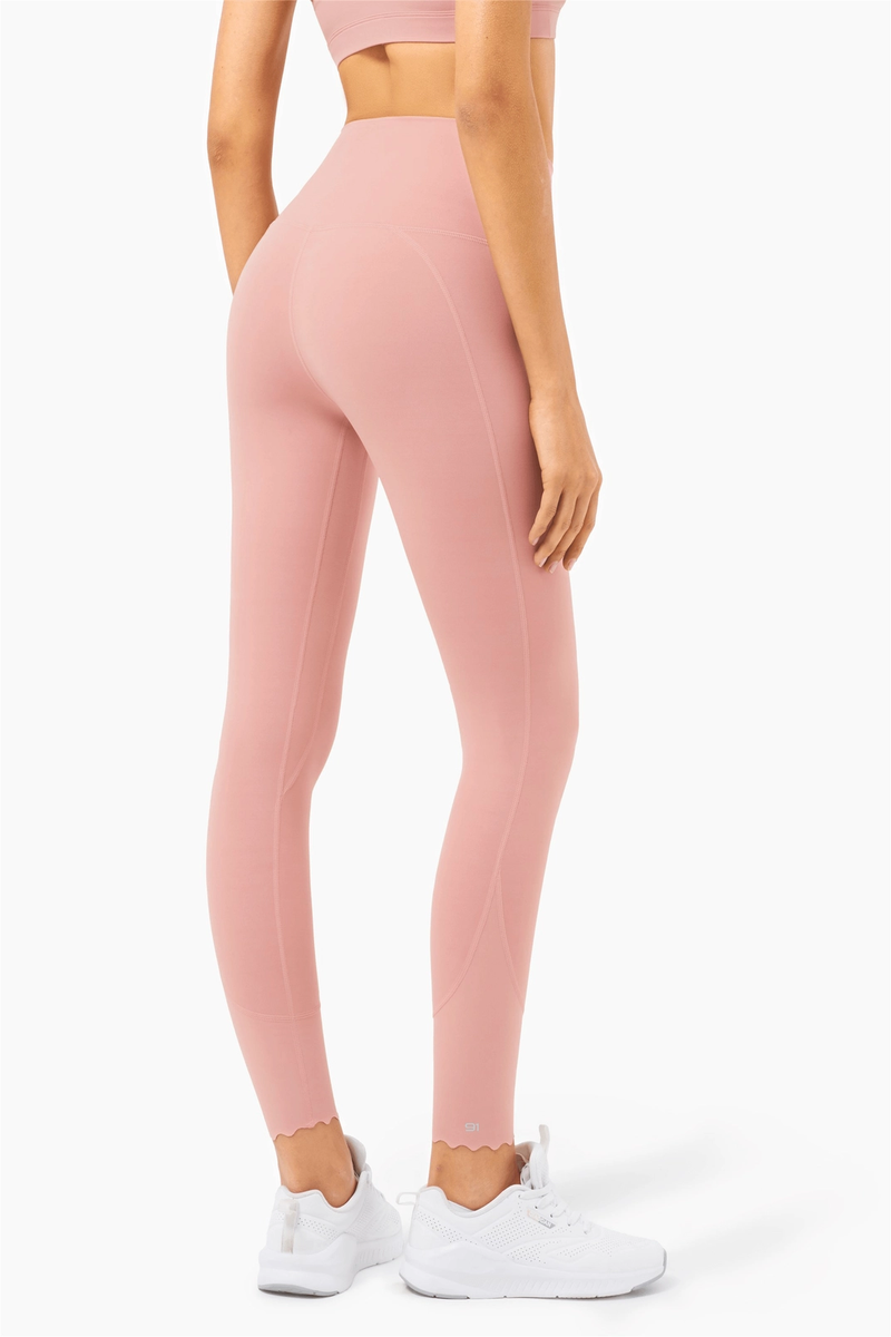 Fairy Scallop Hem High-Waist Legging