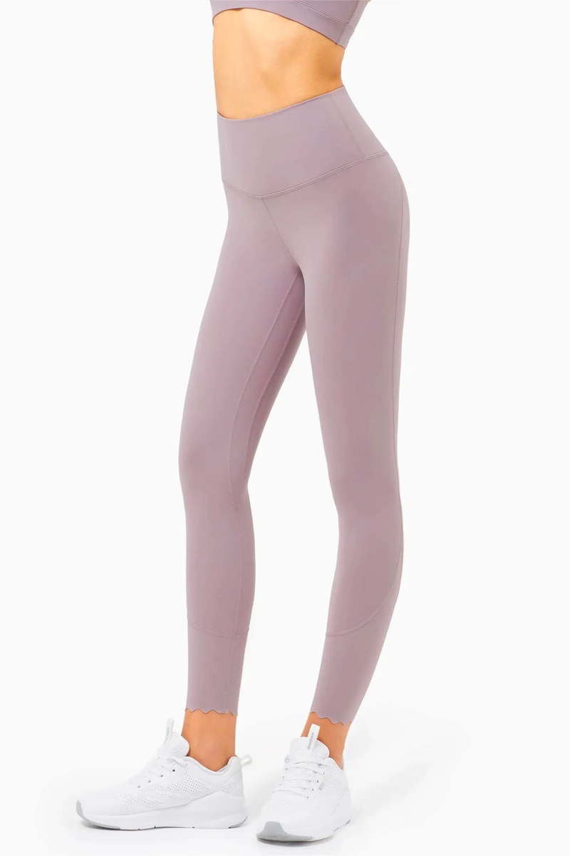 Fairy Scallop Hem High-Waist Legging