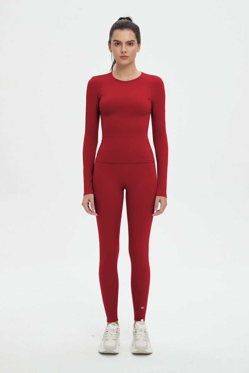 Abigail Long Sleeve Top & Legging 2 Piece Activewear Set
