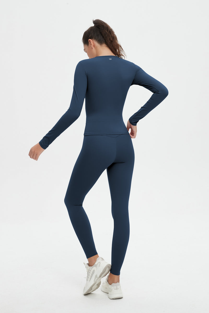 Abigail Long Sleeve Top & Legging 2 Piece Activewear Set