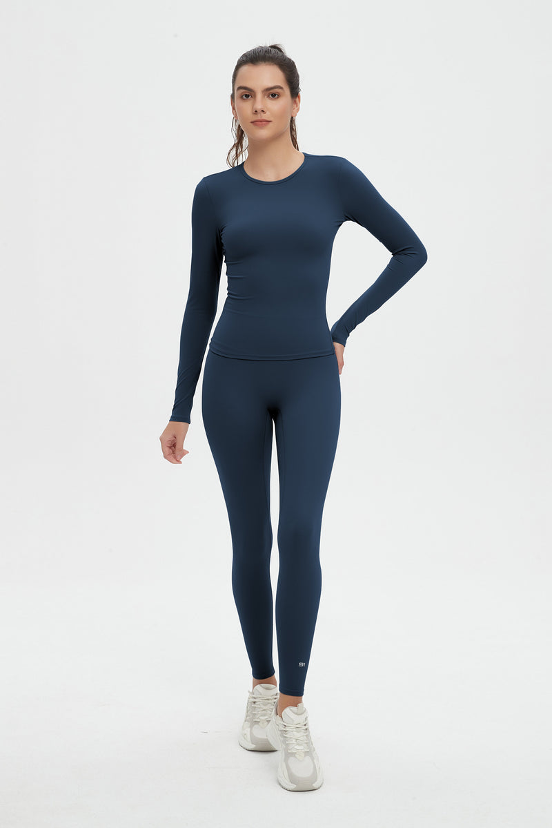Abigail Long Sleeve Top & Legging 2 Piece Activewear Set