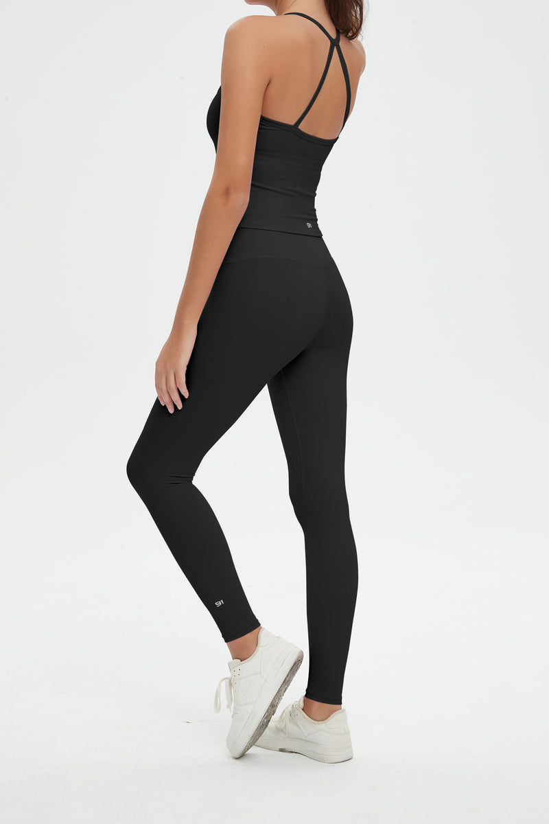 Vesper Halter Neck Sports Bra & Leggings Activewear Set