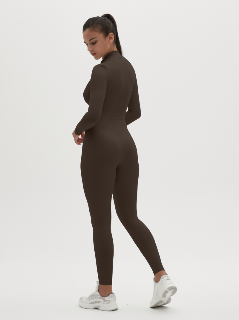 Hannah Long Sleeve Zipper Bodysuit